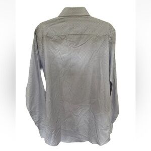 NWT David Donahue Mens Slim Fit Neat Print Dress Shirt 16.5 36/37